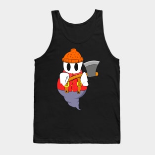 Halloween Lumberjack Ghost Ax Gift 2018 Tank Top